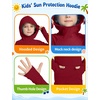 image:imageRoadbox Boys UPF 50 Sun Hoodie Fishing Shirt Kids Long Sleeve Hooded Rash Guard UV Protection Athletic Hiking Swim Shirts04 Orange