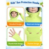 image:imageRoadbox Boys UPF 50 Sun Hoodie Fishing Shirt Kids Long Sleeve Hooded Rash Guard UV Protection Athletic Hiking Swim Shirts06 Yellow