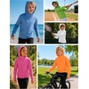 image:imageRoadbox Boys UPF 50 Sun Hoodie Fishing Shirt Kids Long Sleeve Hooded Rash Guard UV Protection Athletic Hiking Swim Shirts06 Yellow