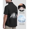 image:imageRoadbox Mens Fishing Shirts Short Sleeve Sun Protection Button Down Quick Dry Cooling Hiking Shirt for Travel Safari Camping