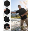 image:imageRoadbox Mens Fishing Shirts Short Sleeve Sun Protection Button Down Quick Dry Cooling Hiking Shirt for Travel Safari Camping