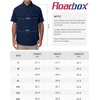 image:imageRoadbox Mens UPF 50 Fishing Shirts Short Sleeve Sun Protection Cool Dry Button Down Outdoor Shirt for Hiking Safari Work01 Dark Blue