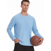 image:imageRoadbox Mens UPF 50 UV Sun Protection Shirts Lightweight Long Sleeve Water Swim Rash Guard for Fishing Running HikingBlue