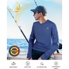 image:imageRoadbox Mens UPF 50 UV Sun Protection Shirts Lightweight Long Sleeve Water Swim Rash Guard for Fishing Running HikingDeep Sea Blue