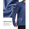 image:imageRoadbox Mens UPF 50 UV Sun Protection Shirts Lightweight Long Sleeve Water Swim Rash Guard for Fishing Running HikingDeep Sea Blue