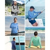 image:imageRoadbox Mens UPF 50 UV Sun Protection Shirts Lightweight Long Sleeve Water Swim Rash Guard for Fishing Running HikingEcofriendly Gray