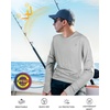 image:imageRoadbox Mens UPF 50 UV Sun Protection Shirts Lightweight Long Sleeve Water Swim Rash Guard for Fishing Running HikingEcofriendly Gray