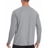 image:imageRoadbox Mens UPF 50 UV Sun Protection Shirts Lightweight Long Sleeve Water Swim Rash Guard for Fishing Running HikingLight Gray