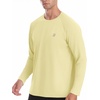 image:imageRoadbox Mens UPF 50 UV Sun Protection Shirts Lightweight Long Sleeve Water Swim Rash Guard for Fishing Running HikingLight Yellow