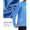 image:imageRoadbox Mens UPF 50 UV Sun Protection Shirts Lightweight Long Sleeve Water Swim Rash Guard for Fishing Running HikingMedium Blue