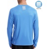 image:imageRoadbox Mens UPF 50 UV Sun Protection Shirts Lightweight Long Sleeve Water Swim Rash Guard for Fishing Running HikingMedium Blue