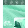 image:imageRoadbox Mens UPF 50 UV Sun Protection Shirts Lightweight Long Sleeve Water Swim Rash Guard for Fishing Running HikingMint Green
