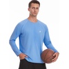 image:imageRoadbox Mens UPF 50 UV Sun Protection Shirts Lightweight Long Sleeve Water Swim Rash Guard for Fishing Running HikingUltramarine