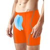 image:imageRoadbox Swim Jammers for Men Racing Athletic Quick Dry Swimsuit Endurance Training Competitive Swimming Shorts UPF 50Orange  Lake Blue Stitching
