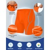 image:imageRoadbox Swim Jammers for Men Racing Athletic Quick Dry Swimsuit Endurance Training Competitive Swimming Shorts UPF 50Orange  Lake Blue Stitching