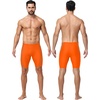 image:imageRoadbox Swim Jammers for Men Racing Athletic Quick Dry Swimsuit Endurance Training Competitive Swimming Shorts UPF 50Orange  Lake Blue Stitching