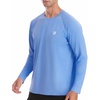 image:imageRoadbox Mens UPF 50 UV Sun Protection Shirts Lightweight Long Sleeve Water Swim Rash Guard for Fishing Running HikingUltramarine
