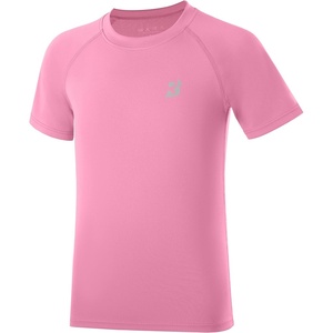 image:imageRoadbox Boys Rash Guard Swim Shirt UPF 50 Sun Protection Short Sleeve Quick Dry Rashguard Water Shirt for KidsPink