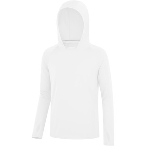 image:imageRoadbox Boys Sun Hoodie UPF 50 Fishing Shirt Kids UV Protection Long Sleeve Hooded Rash Guard Athletic Hiking Swim Shirts01 White
