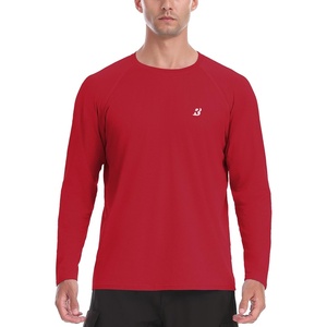 image:imageRoadbox Mens UPF 50 UV Sun Protection Shirts Lightweight Long Sleeve Water Swim Rash Guard for Fishing Running HikingRed