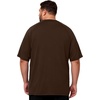 image:imageMens Big and Tall Swim Shirts UPF 50 Sun Protection Short Sleeve Rash Guard Quick Dry TShirt for Beach and SurfingBrown