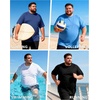 image:imageMens Big and Tall Swim Shirts UPF 50 Sun Protection Short Sleeve Rash Guard Quick Dry TShirt for Beach and SurfingLime Green