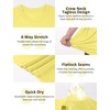 image:imageMens Big and Tall Swim Shirts UPF 50 Sun Protection Short Sleeve Rash Guard Quick Dry TShirt for Beach and SurfingPastel Yellow