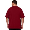 image:imageMens Big and Tall Swim Shirts UPF 50 Sun Protection Short Sleeve Rash Guard Quick Dry TShirt for Beach and SurfingRed