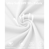 image:imageRoadbox Boys Rash Guard Short Sleeve Swim Shirt UPF 50 Sun Protection Kids Quick Dry Rashguard Water Shirt for Surf Beach07 White