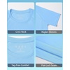 image:imageRoadbox Boys Rash Guard Short Sleeve Swim Shirt UPF 50 Sun Protection Kids Quick Dry Rashguard Water Shirt for Surf Beach08 Light Blue
