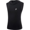 image:imageRoadbox Boys Tank Tops Athletic Compression Hoodie Shirts Sleeveless Quick Dry Sport Workout Active TShirt for Kids YouthBlackwhite
