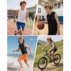 image:imageRoadbox Boys Tank Tops Athletic Compression Hoodie Shirts Sleeveless Quick Dry Sport Workout Active TShirt for Kids YouthDark Gray