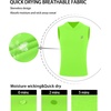 image:imageRoadbox Boys Tank Tops Athletic Compression Hoodie Shirts Sleeveless Quick Dry Sport Workout Active TShirt for Kids YouthNeon Green