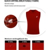 image:imageRoadbox Boys Tank Tops Athletic Compression Hoodie Shirts Sleeveless Quick Dry Sport Workout Active TShirt for Kids YouthRed