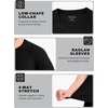 image:imageRoadbox Mens BJJ Rash Guard Short Sleeve UPF 50 Jiu Jitsu Compression Base Layer Swim Shirts for MMA No Gi Surfing01 Black
