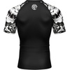 image:imageRoadbox Mens BJJ Rash Guard Short Sleeve UPF 50 Jiu Jitsu Compression Base Layer Swim Shirts for MMA No Gi Surfing02 Black With Black White Dragon