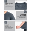 image:imageRoadbox Mens BJJ Rash Guard Short Sleeve UPF 50 Jiu Jitsu Compression Base Layer Swim Shirts for MMA No Gi Surfing06 Gray Blue