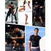 image:imageRoadbox Mens BJJ Rash Guard Short Sleeve UPF 50 Jiu Jitsu Compression Base Layer Swim Shirts for MMA No Gi Surfing07 Dark Blue