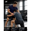 image:imageRoadbox Mens BJJ Rash Guard Short Sleeve UPF 50 Jiu Jitsu Compression Base Layer Swim Shirts for MMA No Gi Surfing07 Dark Blue