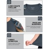 image:imageRoadbox Mens BJJ Rash Guard Short Sleeve UPF 50 Jiu Jitsu Compression Base Layer Swim Shirts for MMA No Gi Surfing09 Gray Blue With Black Dragon