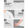 image:imageRoadbox Mens BJJ Rash Guard Short Sleeve UPF 50 Jiu Jitsu Compression Base Layer Swim Shirts for MMA No Gi Surfing10 White