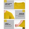 image:imageRoadbox Mens BJJ Rash Guard Short Sleeve UPF 50 Jiu Jitsu Compression Base Layer Swim Shirts for MMA No Gi Surfing12 Golden Yellow