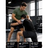 image:imageRoadbox Mens BJJ Rash Guard Short Sleeve UPF 50 Jiu Jitsu Compression Base Layer Swim Shirts for MMA No Gi Surfing13 Dark Green