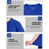 image:imageRoadbox Mens BJJ Rash Guard Short Sleeve UPF 50 Jiu Jitsu Compression Base Layer Swim Shirts for MMA No Gi Surfing14 Blue