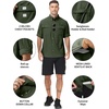 image:imageRoadbox Mens Sun Protection Fishing Shirt Long Sleeve Cool Dry Lightweight UPF 50 Shirts for Hiking Camping Safari TravelArmy Green