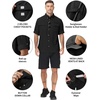 image:imageRoadbox Mens Sun Protection Fishing Shirt Long Sleeve Cool Dry Lightweight UPF 50 Shirts for Hiking Camping Safari TravelBlack