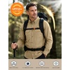 image:imageRoadbox Mens Sun Protection Fishing Shirt Long Sleeve Cool Dry Lightweight UPF 50 Shirts for Hiking Camping Safari TravelKhaki