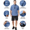 image:imageRoadbox Mens Sun Protection Fishing Shirt Long Sleeve Cool Dry Lightweight UPF 50 Shirts for Hiking Camping Safari TravelMallard Blue