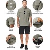 image:imageRoadbox Mens Sun Protection Fishing Shirt Long Sleeve Cool Dry Lightweight UPF 50 Shirts for Hiking Camping Safari TravelSage Green