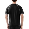 image:imageRoadbox Mens Swim Shirts Short Sleeve UPF 50 UV Sun Protection SPF Rash Guard Quick Dry Surf Water Beach Fishing T ShirtBlack